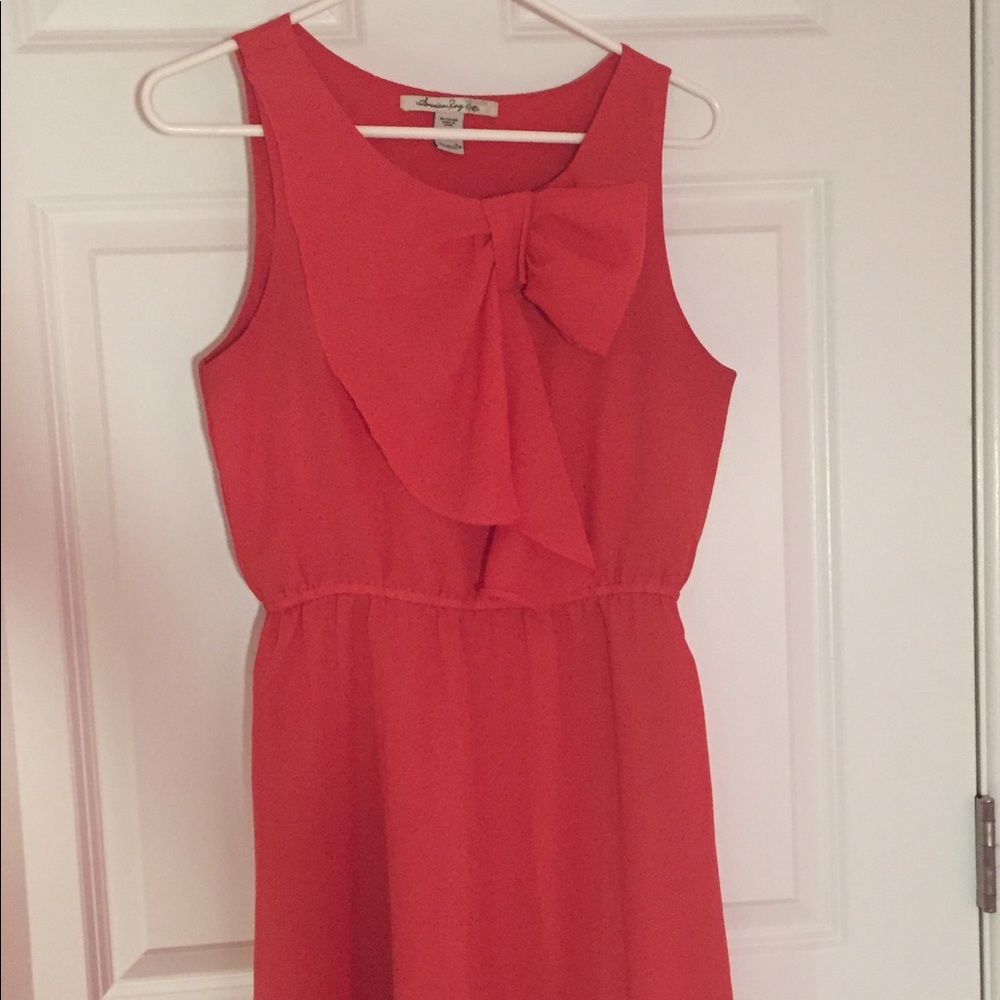 Salmon colored dress
